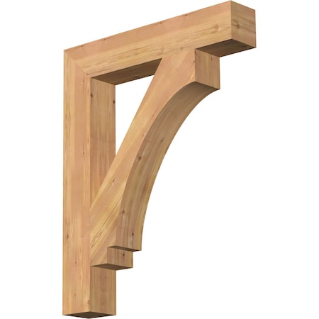 Ekena Millwork Imperial Block Smooth Bracket, Western Red Cedar, 5 1/2"W x 32"D x 40"H BKT06X32X40IMP05SWR